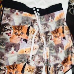 Bioworld Cat Men's Swim Trunks!  NWOT!
